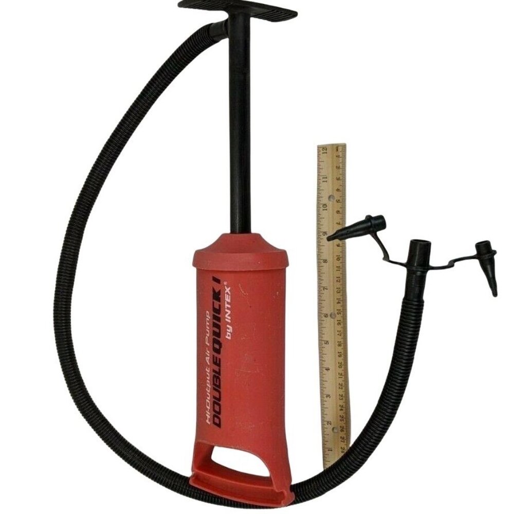Intex High-Output Hand Air Pump Red 54d - Picture 2 of 5